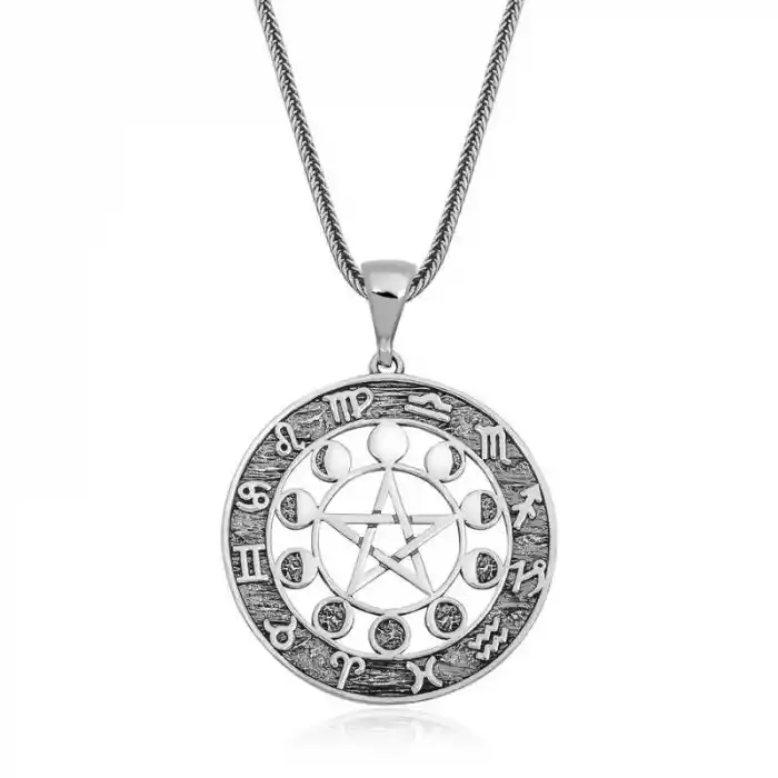 ​Gümüş 12 Burç Kolye