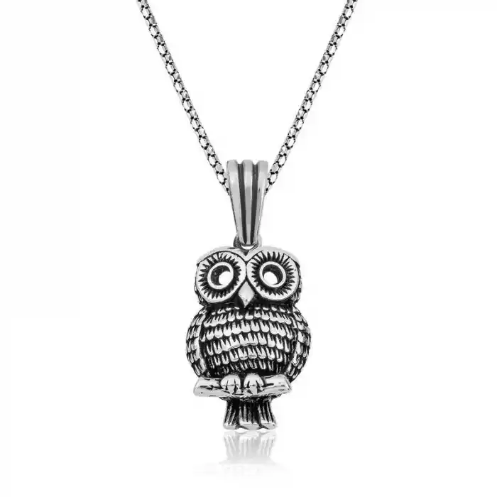 ​Gümüş Baykuş Kolye