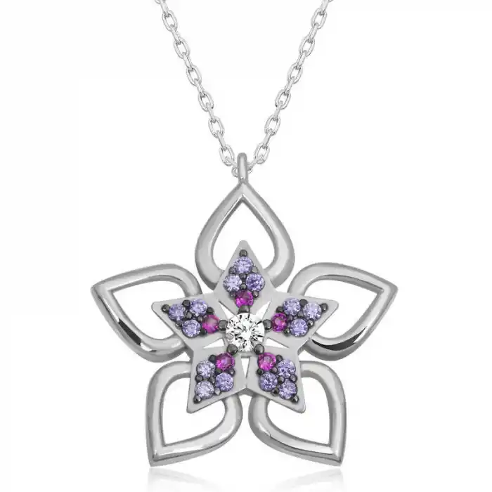 ​Gümüş Çiçek Kadın Kolye