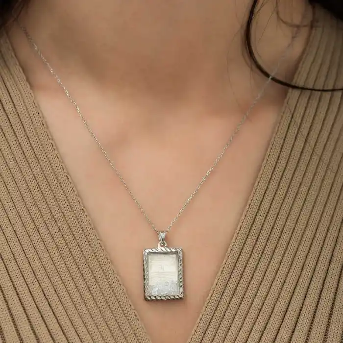 ​Gümüş Fatiha Ve Esma’ül Hüsna Yazılı Kolye