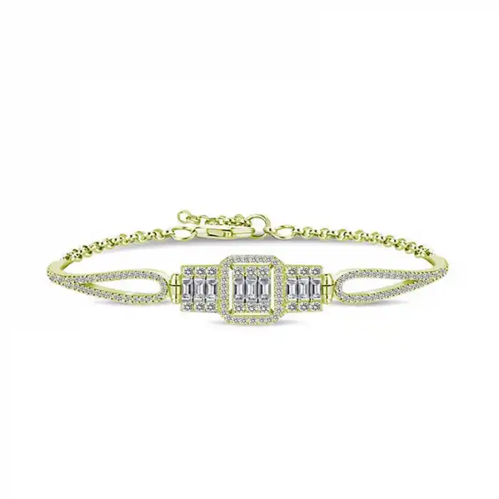 ​Gümüş Gold Baget Bayan Bileklik