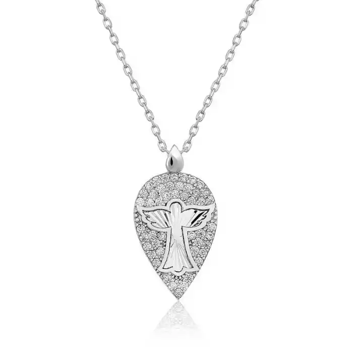 ​Gümüş Melek Damla Bayan Kolye