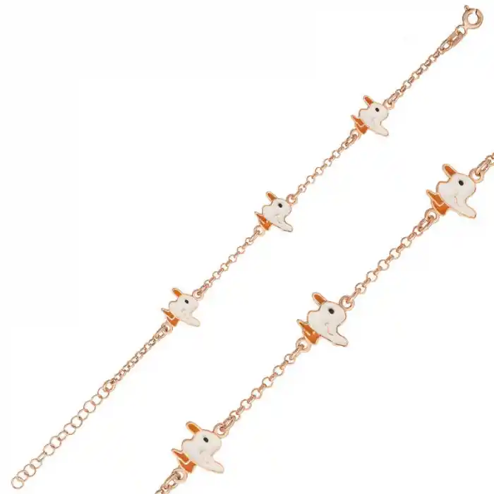 ​Gümüş Rose Ördek Çocuk Bileklik