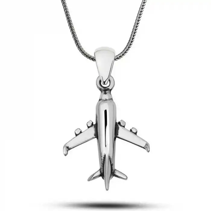 ​Gümüş Uçak Kolye