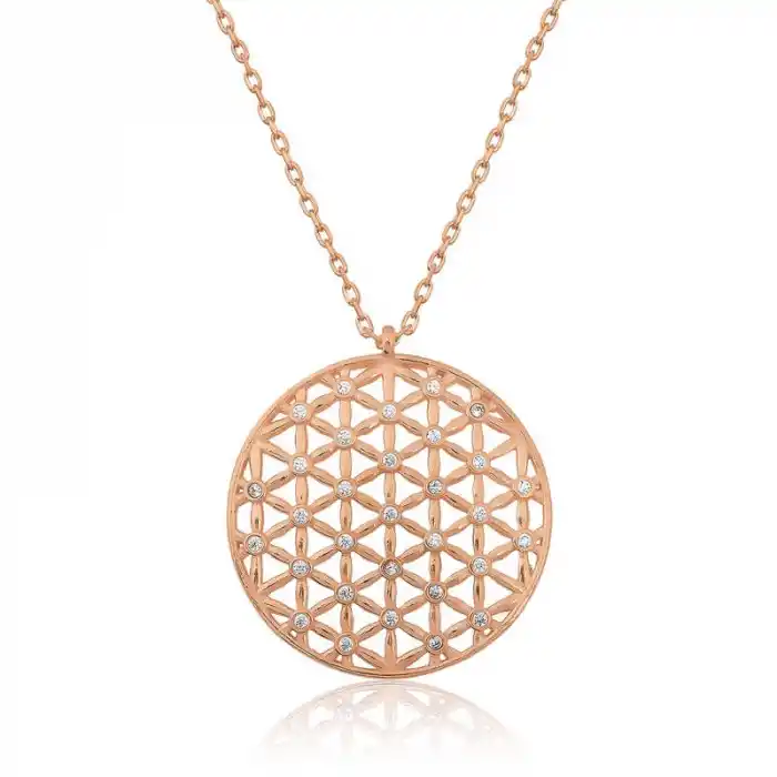 ​​​Gümüş Yaşam Çiçeği Kolye