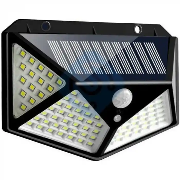 100 Led DIŞ Mekan Solar Aydınlatma Fotoselli Solar Lamba Hareket Sensörlü