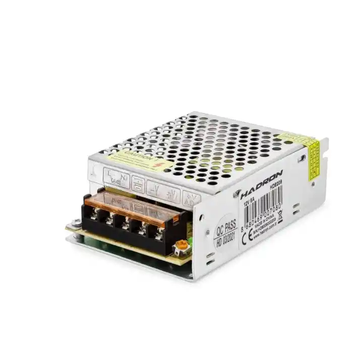 12V 5A 60W Led Ve Kamera Adaptörü - Gümüş B2879
