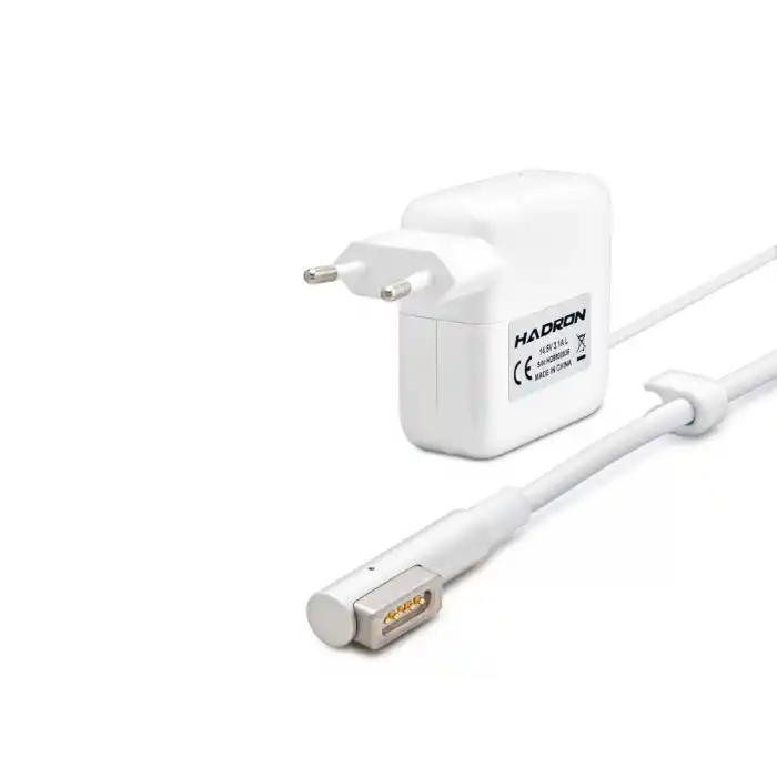 14.5V 3.15A 45W Laptop Adaptörü - L Tip - Macbook Uyumlu - Beyaz HD8802