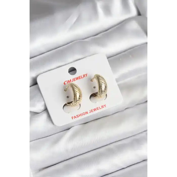 14K Gold Renk Kaplama CM Kadın Küpe