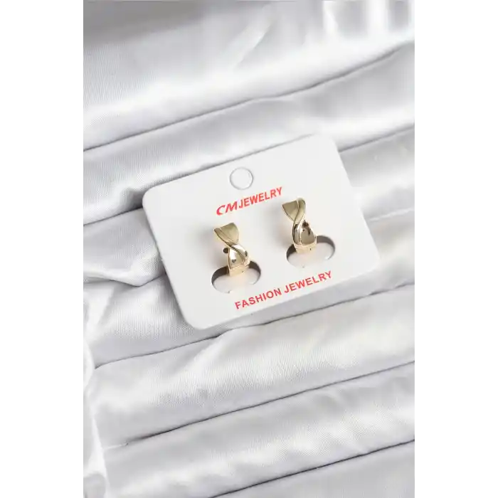 14K Gold Renk Kaplama CM Kadın Küpe