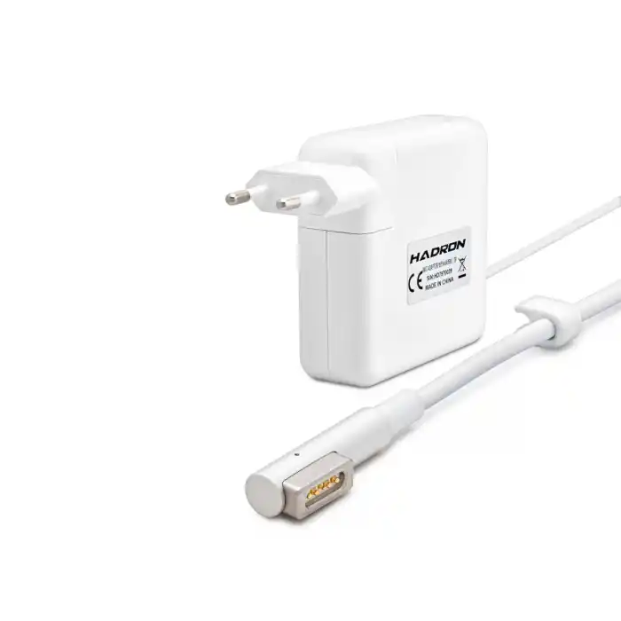 18.5V 4.6A 85W Laptop Adaptörü - L Tip - Macbook Uyumlu - Beyaz HD797