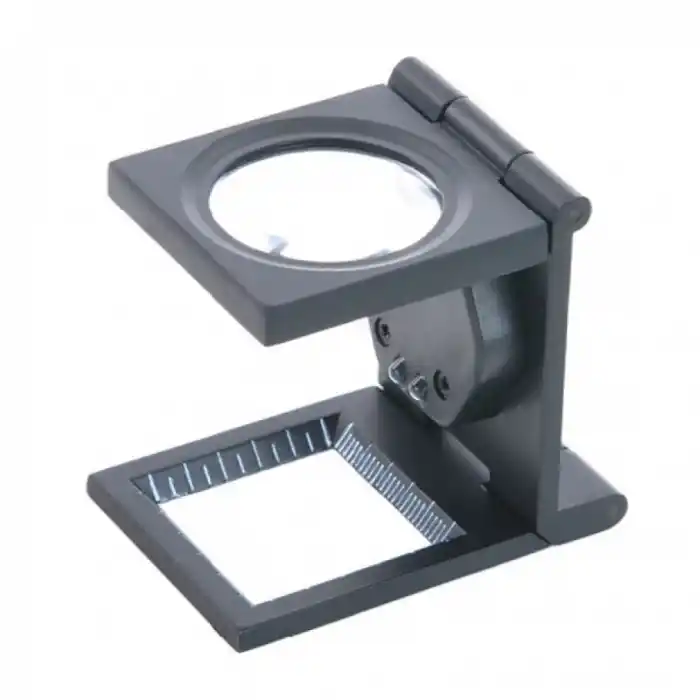 25x25 Mm Full Çelik Kaplı Katlamalı Büyüteç TH-9005B