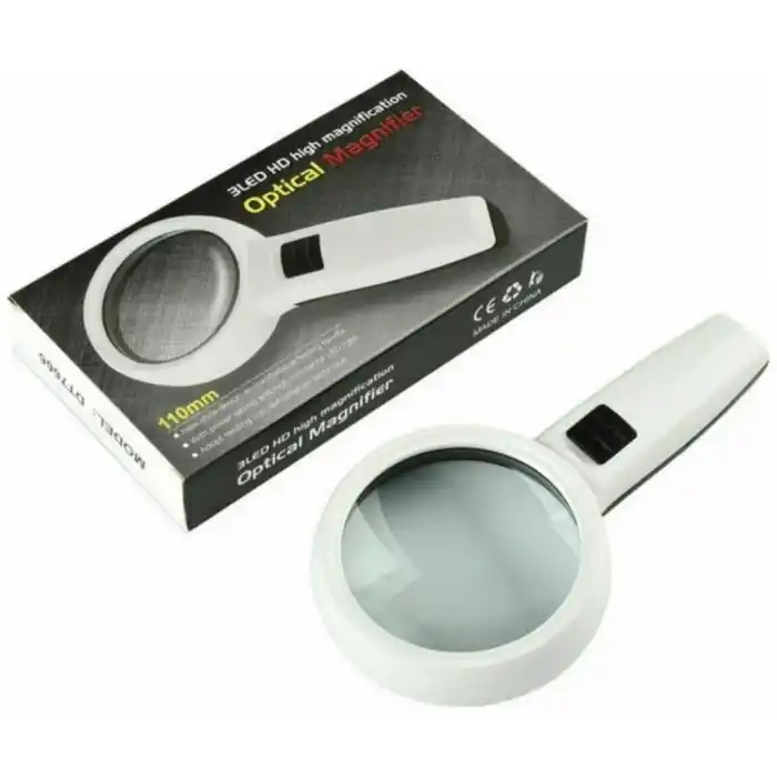3 Ledli 30 X 110 Mm Led Işıklı Büyüteç DT7666