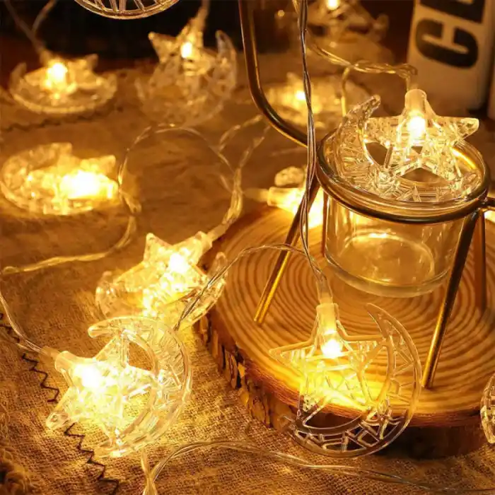 3 M 20 Led 2 Kademeli Ay-Yıldız Pilli Led Işık 306