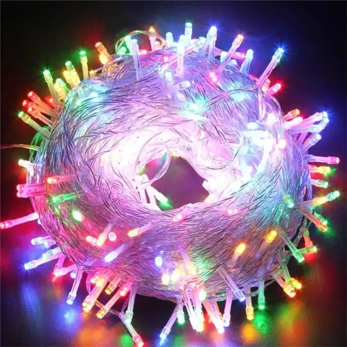 3 M 20 Led RGB 2 Kademeli Şeffaf Kablo MZ-36-R
