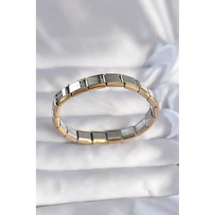 316L Çelik Çift Renk Yazılı Nomination Bileklik