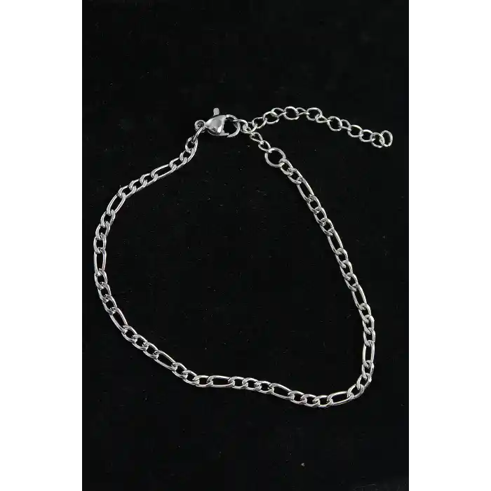 316L Çelik Figaro Model Gümüş Renk Erkek Bileklik