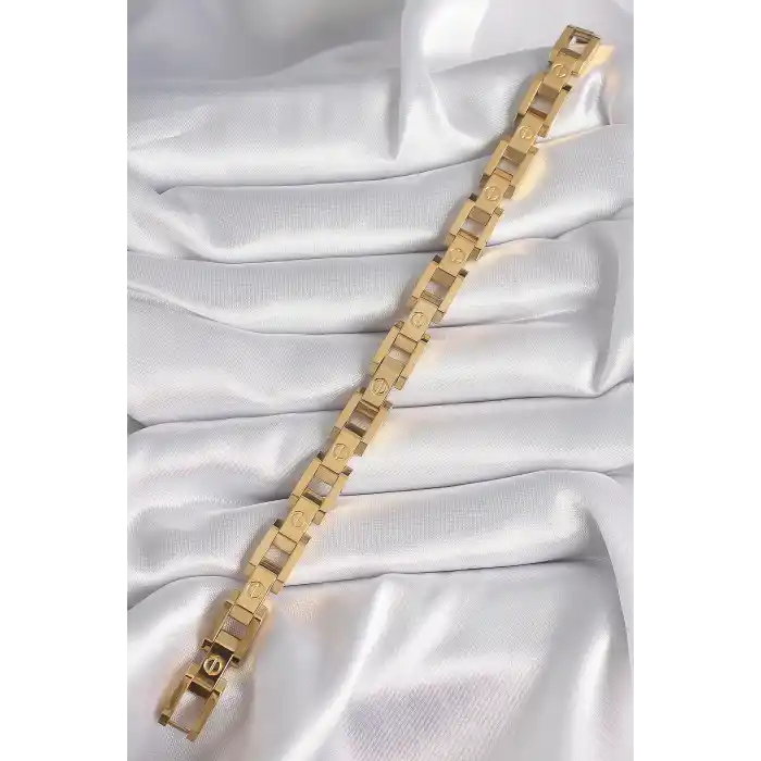 316L Çelik Gold Renk Unisex Bileklik