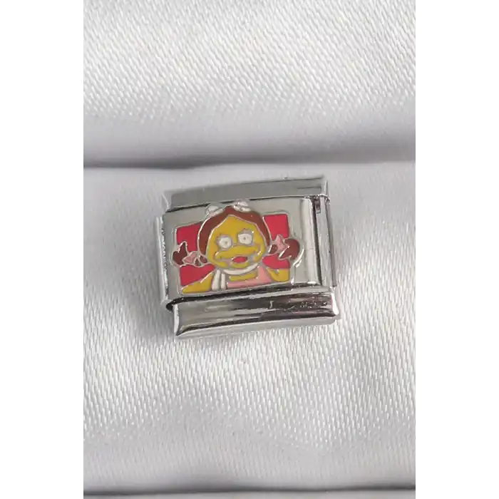 316L Çelik Gümüş Renk Renkli Çocuk İşlemeli Nomination Charm