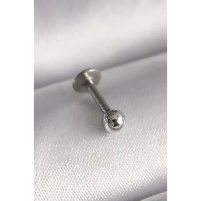 316L Çelik Gümüş Renk Topçuk Piercing