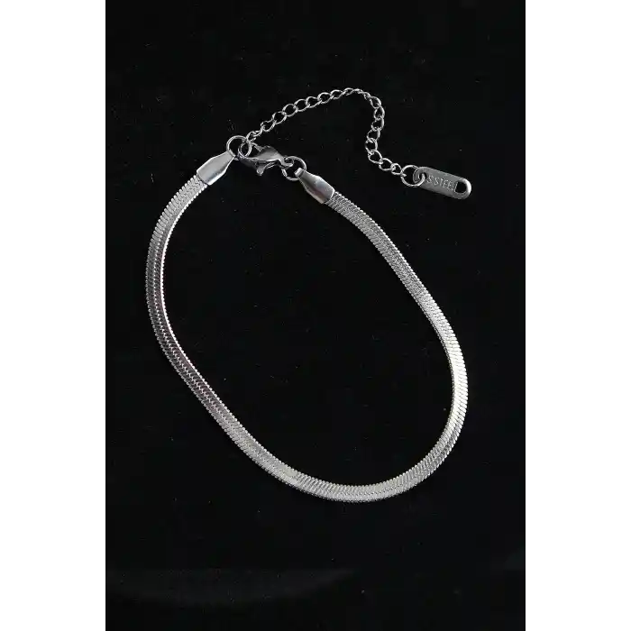 316L Çelik İtalyan Model Gümüş Renk Erkek Bileklik