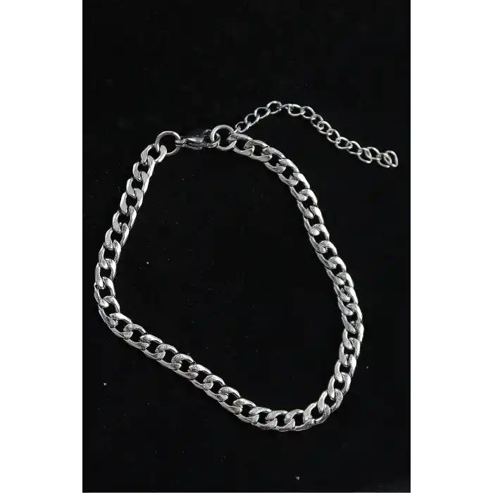 316L Çelik Klasik Model Gümüş Renk Erkek Bileklik