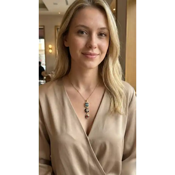 316L Çelik Vintage Model Kadın Kolye