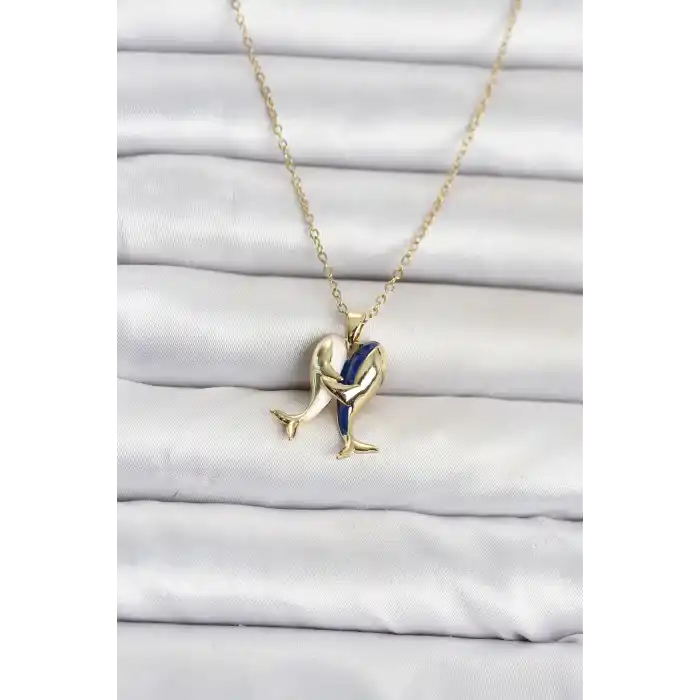 316L Çelik Zincir Gold Renk Dolphin Model Kadın Kolye