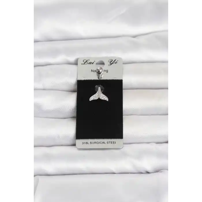 316L Cerrahi Çelik Dolphin Kuyruk Model Göbek Piercing