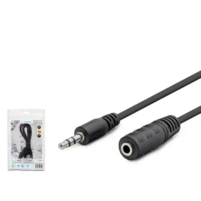 3.5 Mm Aux Uzatma Kablosu 1.2 M - Siyah HDX1004