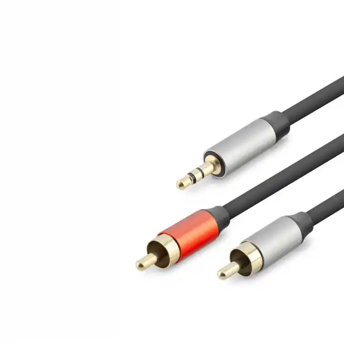 3.5 Mm To 2Rca Kablo 2Lıne Gold 3M Siyah HDX1074