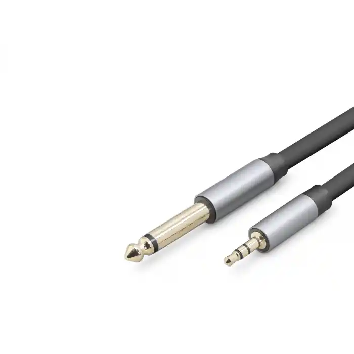 3.5Mm To 6.35Mm Gitar Kablosu 5 M - Siyah HDX1081