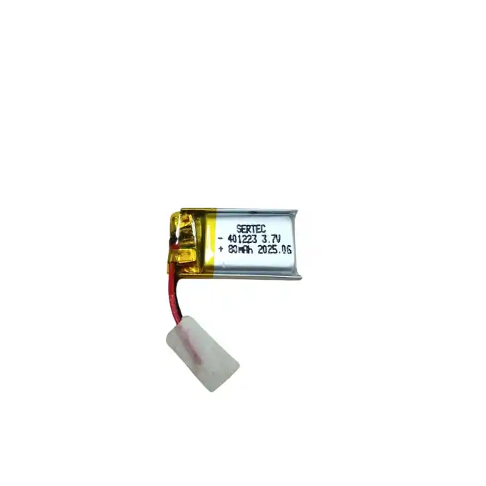 401223 3.7V 80 mAh Li-Polymer Pil (Devreli/1.5A)