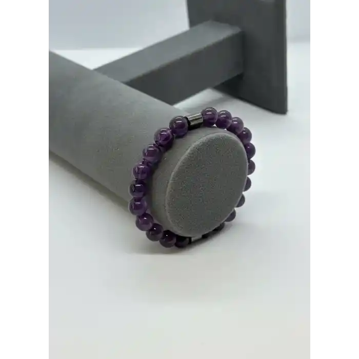 Ametist Doğal Taş Bileklik