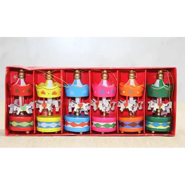 Ahşap 6Lı Dekoratif Atlı Karınca Alk4394