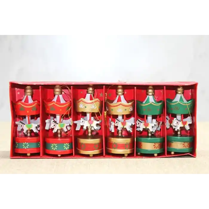 Ahşap 6Lı Dekoratif Atlı Karınca Alk4395