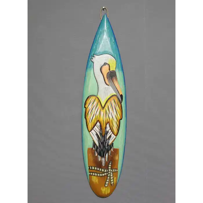 Ahşap Duvara Asmalı Sörf Tahtası 3Okas-20