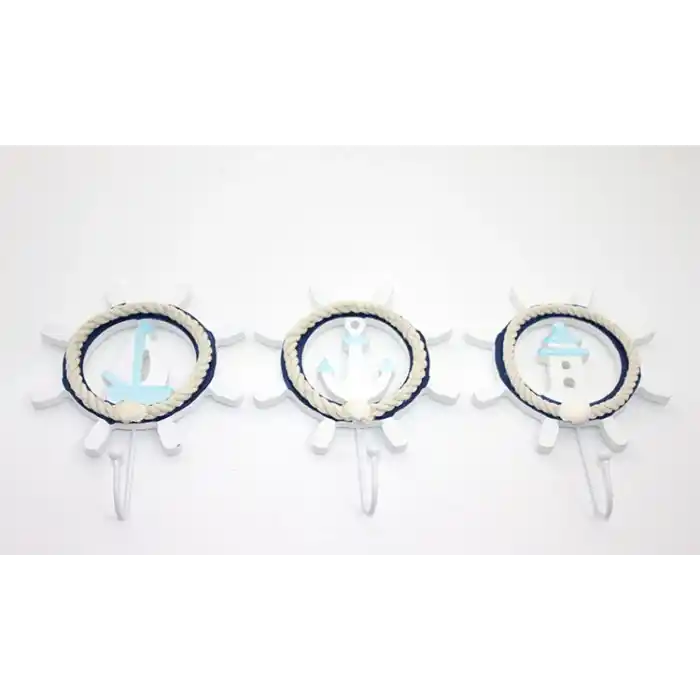 Ahşap Marin Dümenli Askılık Alk2476