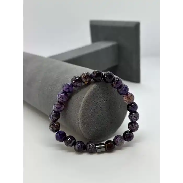 Akik Taş Bileklik faset kesim