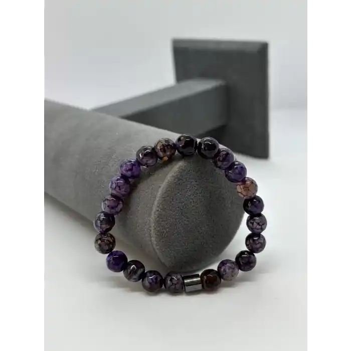 Akik Taş Bileklik faset kesim