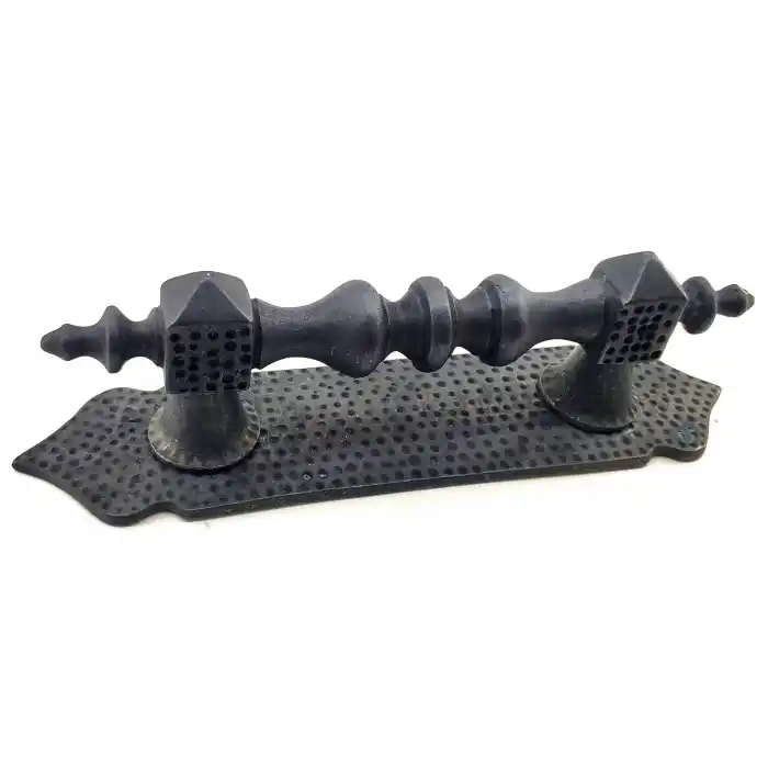 Antika Tarz Dekoratif Pirinç Ağır Kapı Çekme Kolu - 280x65 mm, Oksit