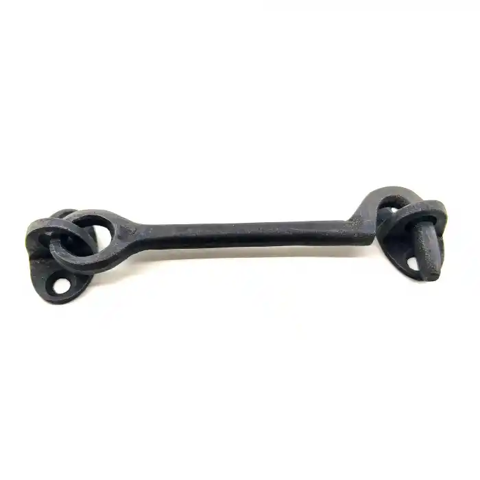 Antika Tarz Dekoratif Pirinç Çengeli - 13cm, Oksit