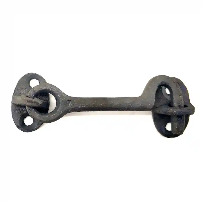 Antika Tarz Dekoratif Pirinç Çengeli - 8,5cm, Oksit