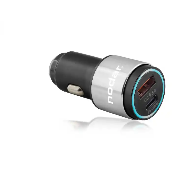 Araç Şarj Adaptörü Usb + Type-C Pd Qc 3.0 45W Metal - Siyah ND1076