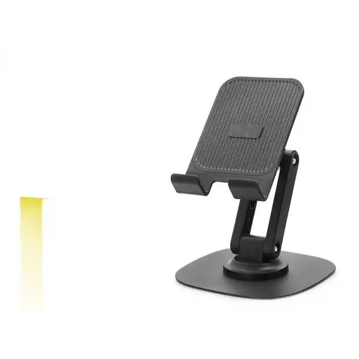 Ayarlanabilir Katlanabilir Telefon Standı 360 Derece Döner Siyah HDX8024