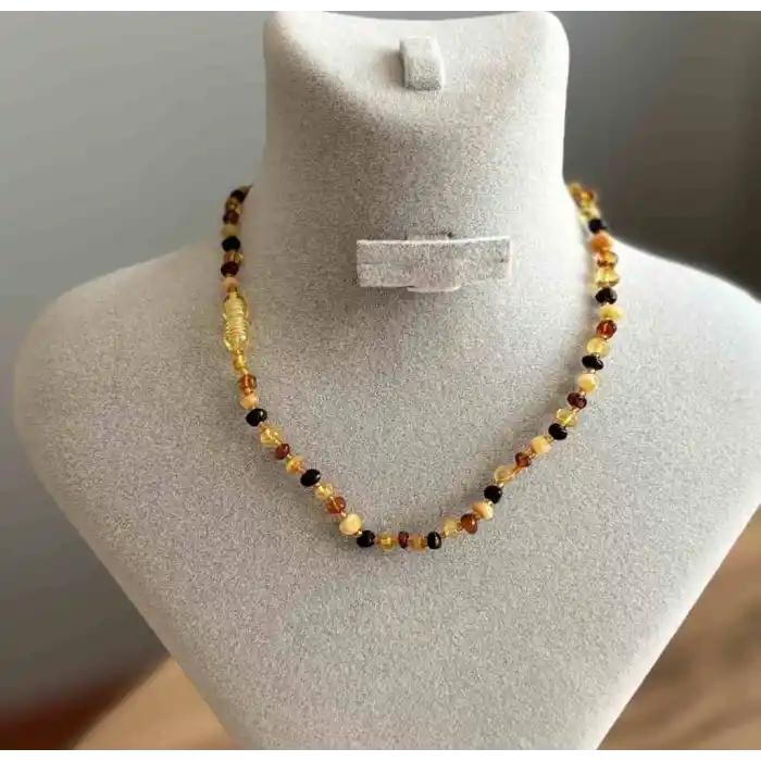 Bebek Damla Kehribar Diş Kolye