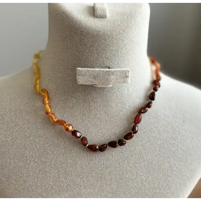 Bebek Damla Kehribar Diş Kolye