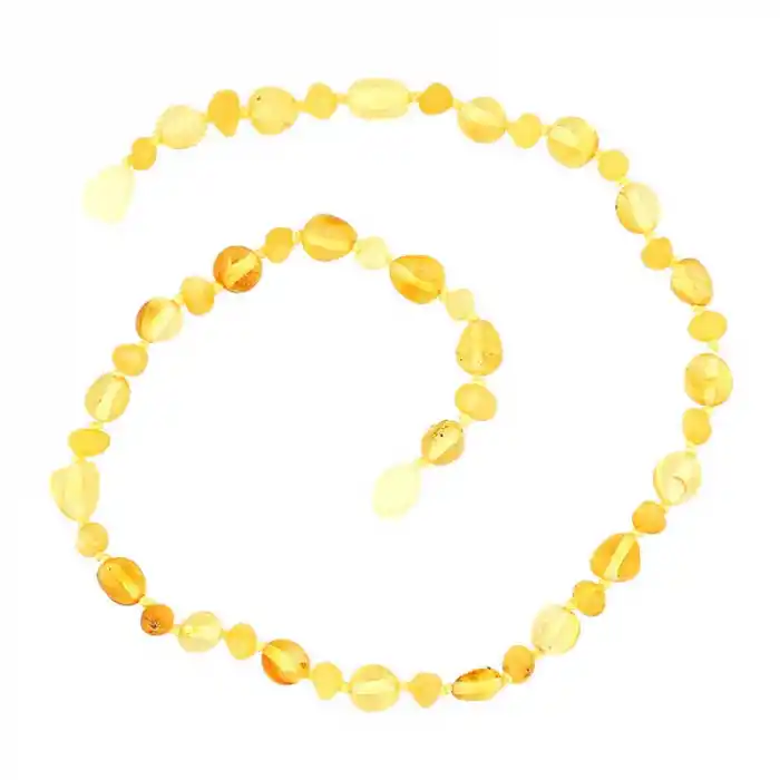 Bebek Damla Kehribar Diş Kolye