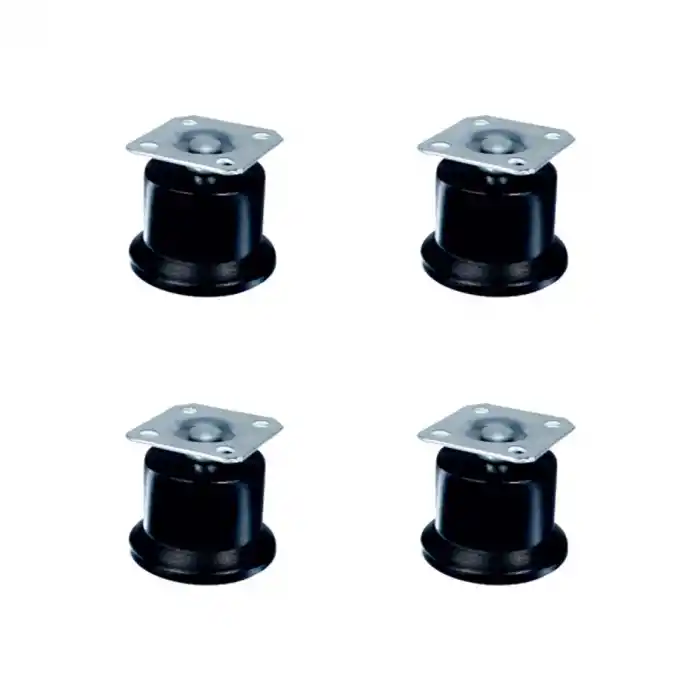 Bekleme Ayak Tablalı - 50MM - Siyah HKS280 - 4 Adet