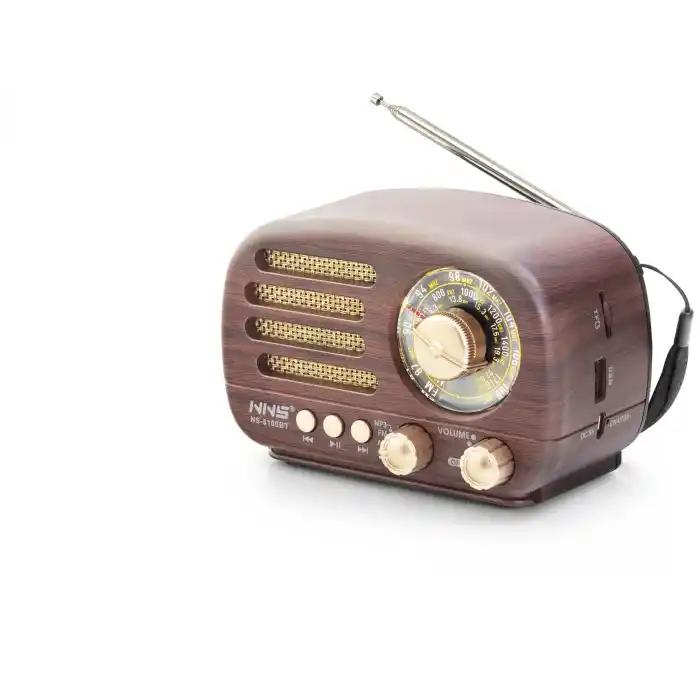 Bluetooth Nostaljik Hoparlör Fm 14.3 X 8 X 9.4 Cm NS8100BT